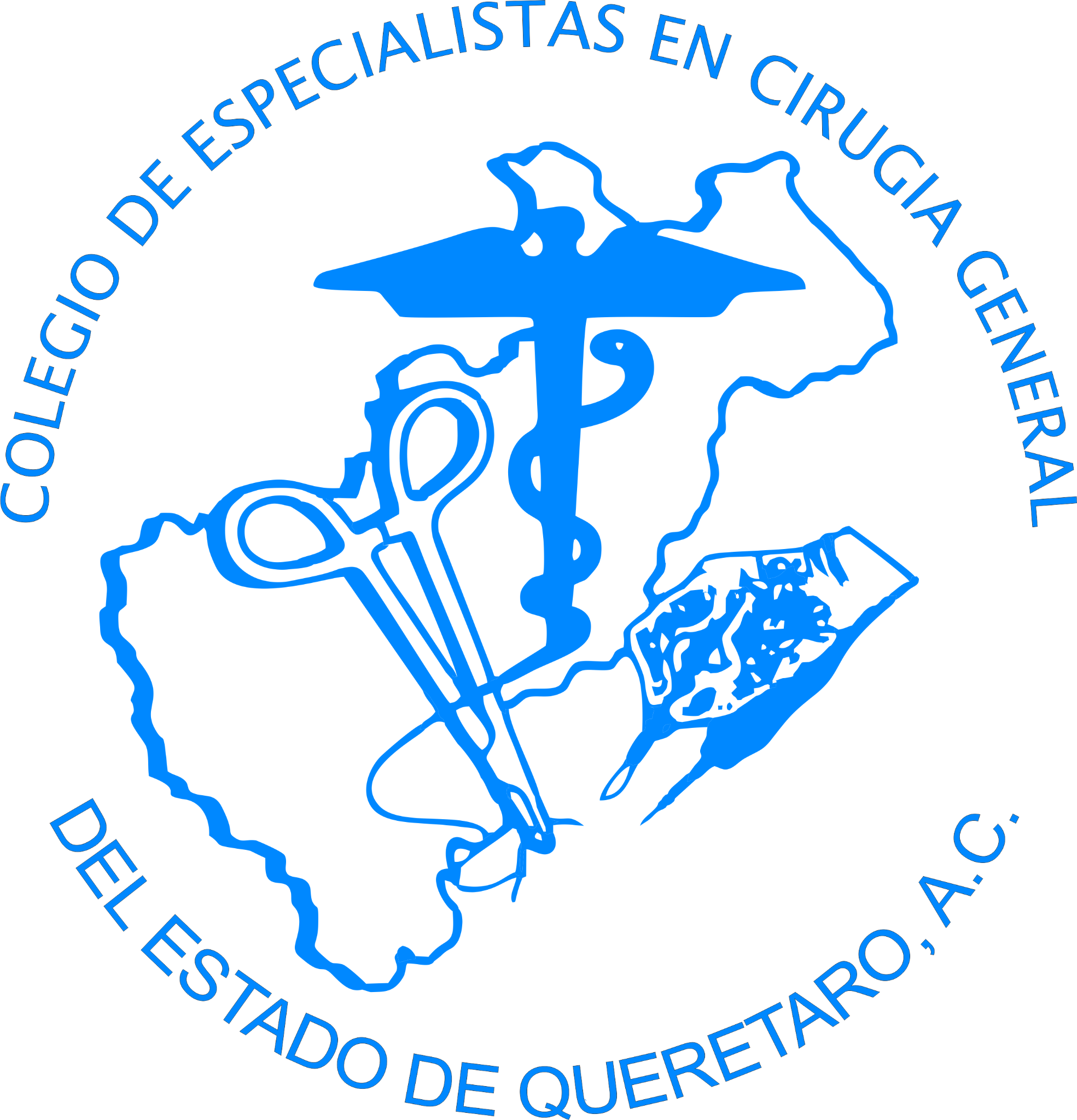 Logotipo del Colegio de Especialistas en Cirugía General del Estado de Querétaro, A.C.